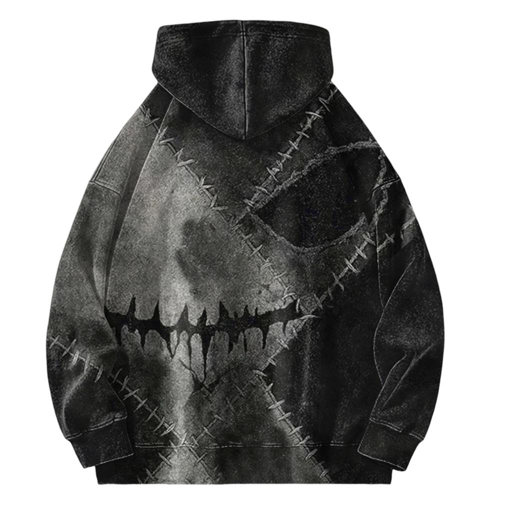 Men Zipper With Pockets  Vintage Hoodies Casual Sweatshirts Lightweight