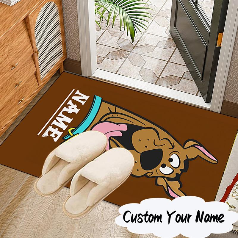 Custom Name Rug Scooby dog Carpet Game rug Area Rug Suitable for Kitchens, Homes, Offices, Living Rooms,Home Decor,Birthday Gift