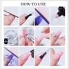 Nail Art Tools Kit 15ml Extension Gel Cat Eye Gel Polish 10pcs Set No UV Light Needed Beginner Set 