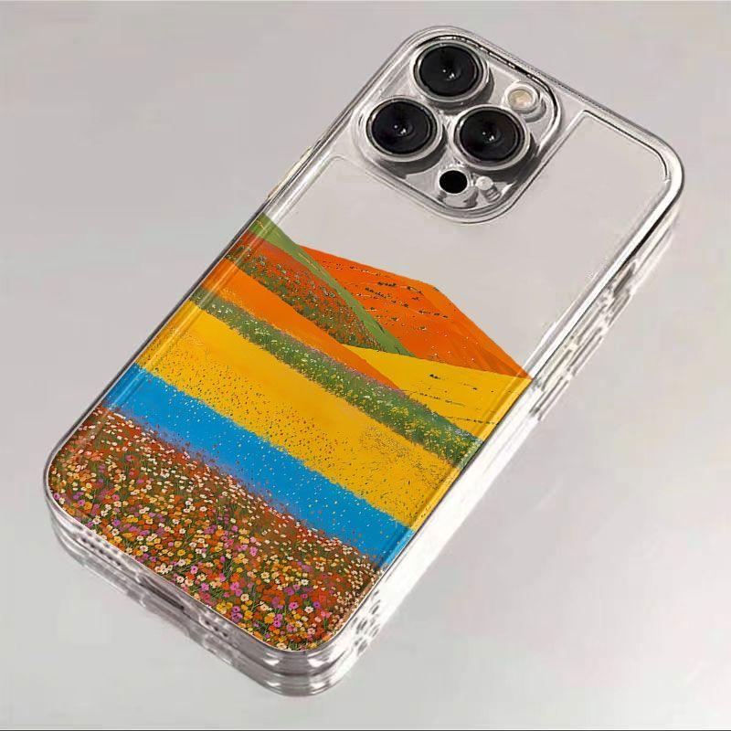 

Dopamine Spring Wheat Field Pattern Phone Case For Samsung Galaxy S26 S24 S25 S23 Ultra S22 S21 S20 Plus FE A50 Y2K Clear Cover Galaxy A50