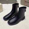 European and American Martin boots children thick heel soft leather bare boots with thin boots British style short boots