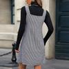 GMXIA Spring and Summer Commuter Hundred Birdie Check Dresses Women's Sleeveless Back Dresses