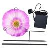 Solar Fountain Bird Bath Heavy Duty Cast Iron Bird Bath with Stake for Garden Patio Balcony