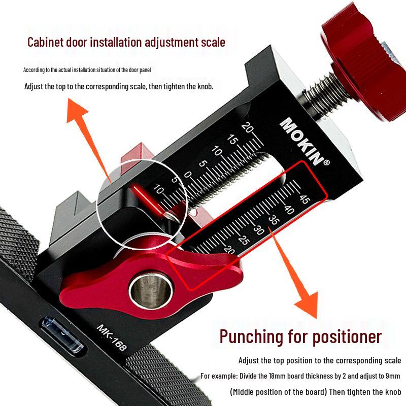 Multifunctional Cabinet Door Installation Positioner & Rebounder
