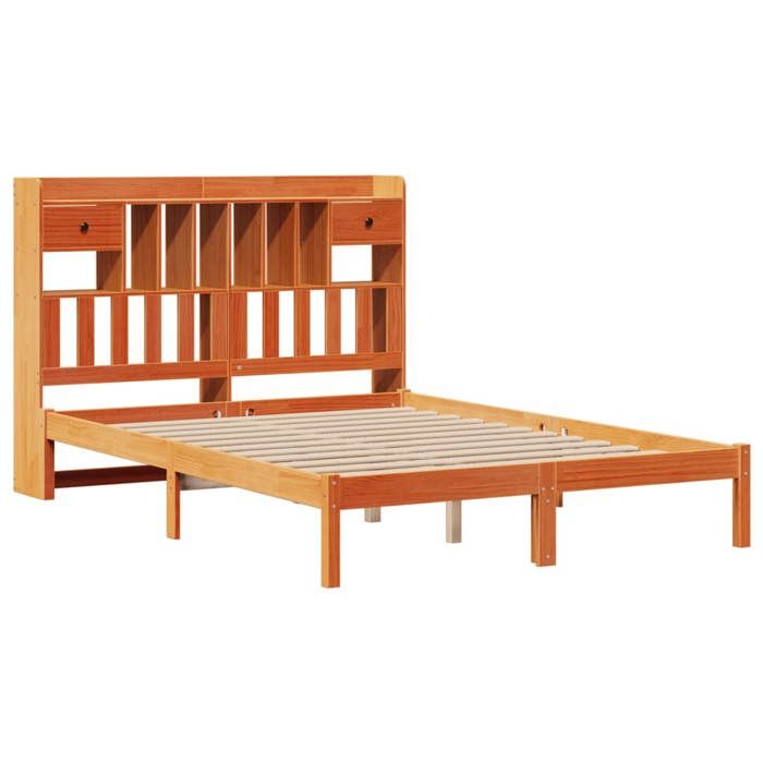 VidaXL Bunk Bed Without Mattress Wax Brown 140x200 Cm Solid Pine, Bed, Bedroom Furniture, Bed with 3321644
