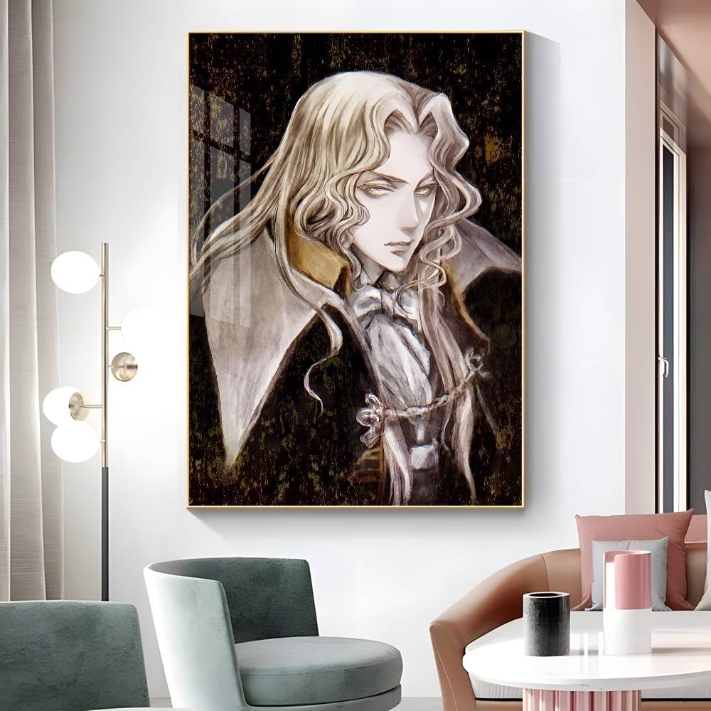 1pc Game C-Castlevania Poster Sticker Print Waterproof Wall Art For Living Room Bedroom Home Decor
