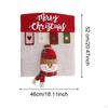 Christmas Back Chair Cover Protection Washable Sturdy Dining Decoration for Festival