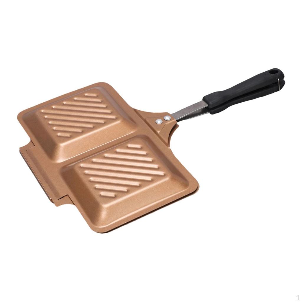 Doppelte Bratpfanne, Antihaft-Grill, Aluminium-Pfannkuchen-Sandwichmaker, Waffeleisen für die Küche,