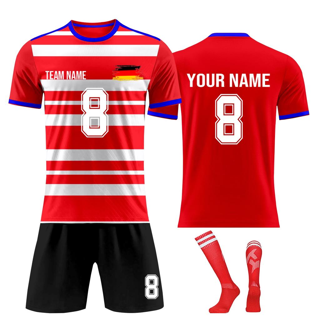 Personalised Shirts Kit Mens Girls With Name Number Custom Football Jerseys For Boys Training Suit
