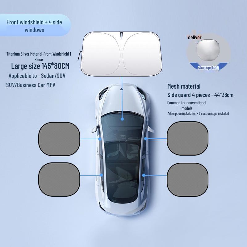 Car Sunshade Front Windshield: Sun Protection & Heat Insulation