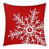 New Christmas Short Plush Pillow Cover Peach Skin Digital Printing Cushion Cover Christmas Snowman Pattern