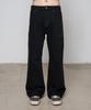 BEGIN202 Bnb Loose Wide Flare Denim Pants [Washed Black]