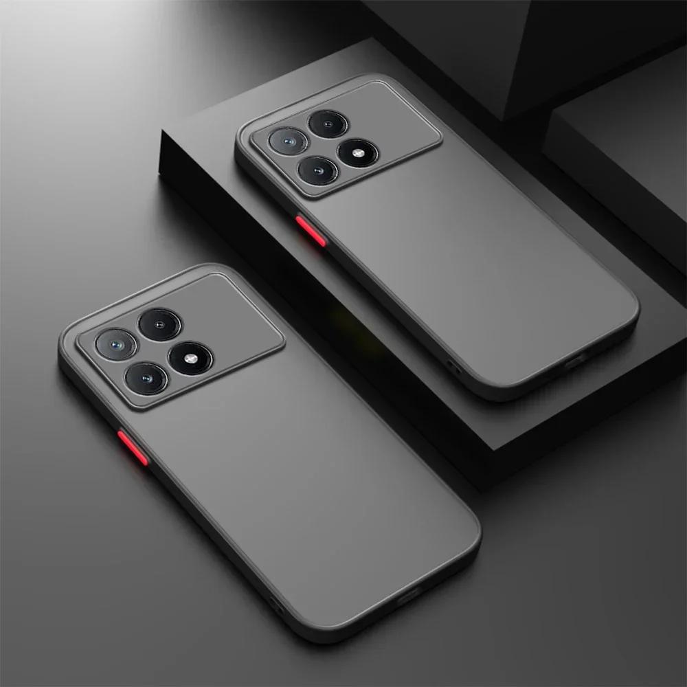 Shockproof Armor Matte Case For Pocophone Poco X7 F6 Pro M6 Plus X6 X5 F5 M3 C71 4G 5G Phone Soft Bumper Hard Cover