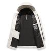 Down Jacket Men's New Winter Hooded Men's Large Size Personalized Medium and Long Handsome Coat