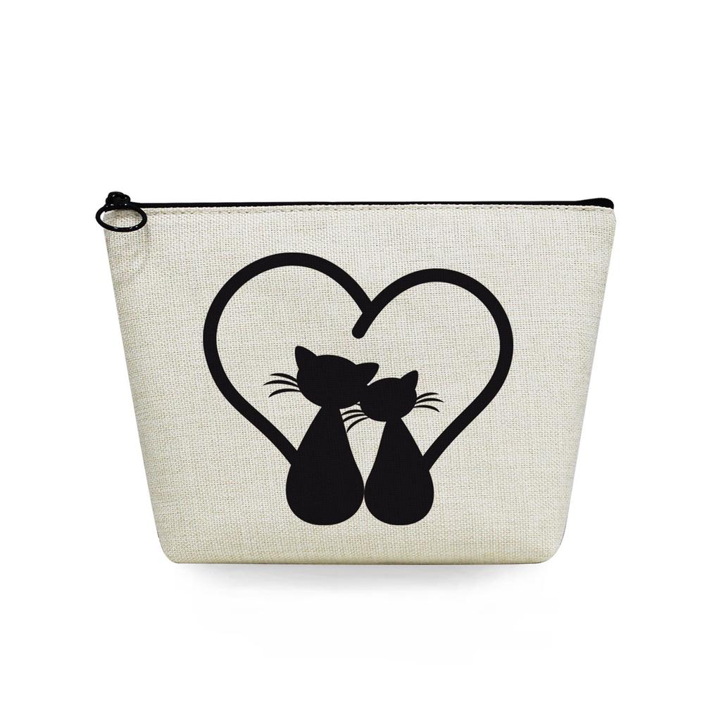 Women Cat Print Cosmetic Bag Toiletries Organize Travel Storage Case 6744