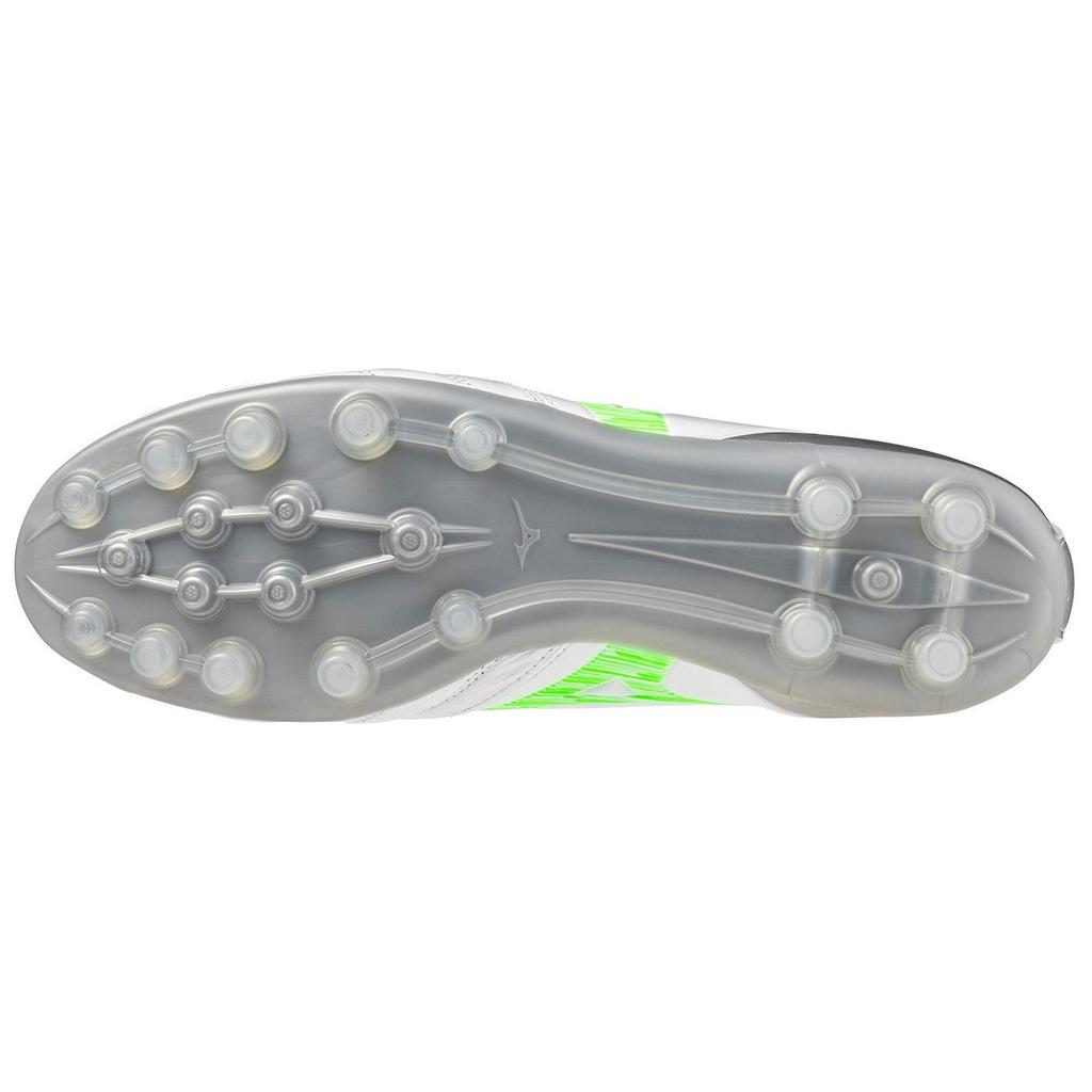Mizuno Morelia Neo 4 AG Rubber Short Studs Anti Slip Wear Resistant Soccer Shoes Men's White Green Mizuno P1GA2535-37