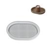 Multipurpose Large Oval Plate Shaped Silicone Tray Adds Warmth Portable for Home Gatherings And Coffee Shop Displays