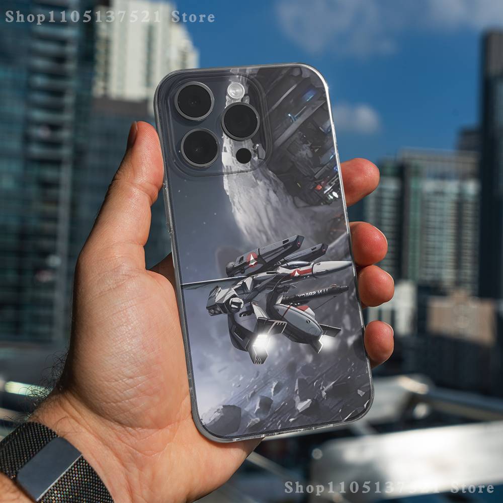 R-Robotech Macross Phone Case For iPhone 17,16,11,15,13,14,12,Air,Mini,Plus,Pro,Max,Plus,E Clear Soft Shell