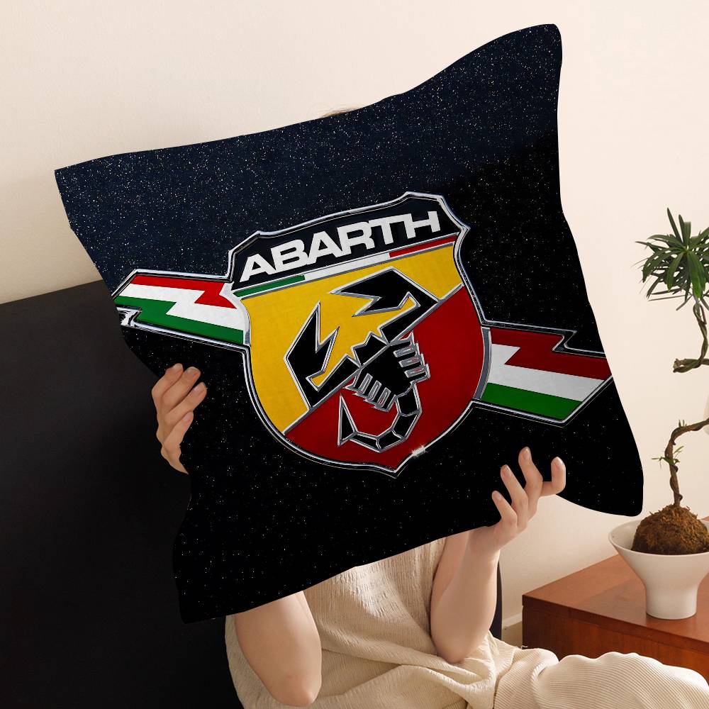 A-Abarth Car Cushion Cover Car Throw Pillow Case For Sofa Car Christmas Gift 40X40Cm 45X45Cm