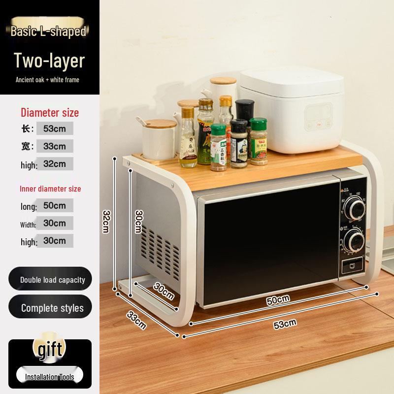 Multi-layer Kitchen Storage Rack for Microwave, Oven, and Rice Cooker