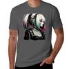 Goth Girl Anime Style Tshirt Classic Crew Neck Cotton Tshirt