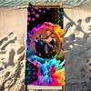 Band C-COLDPLAY Towel Beach Towel Travel Lightweight Skin Friendly for Pool Beach Camping Cruise Summer