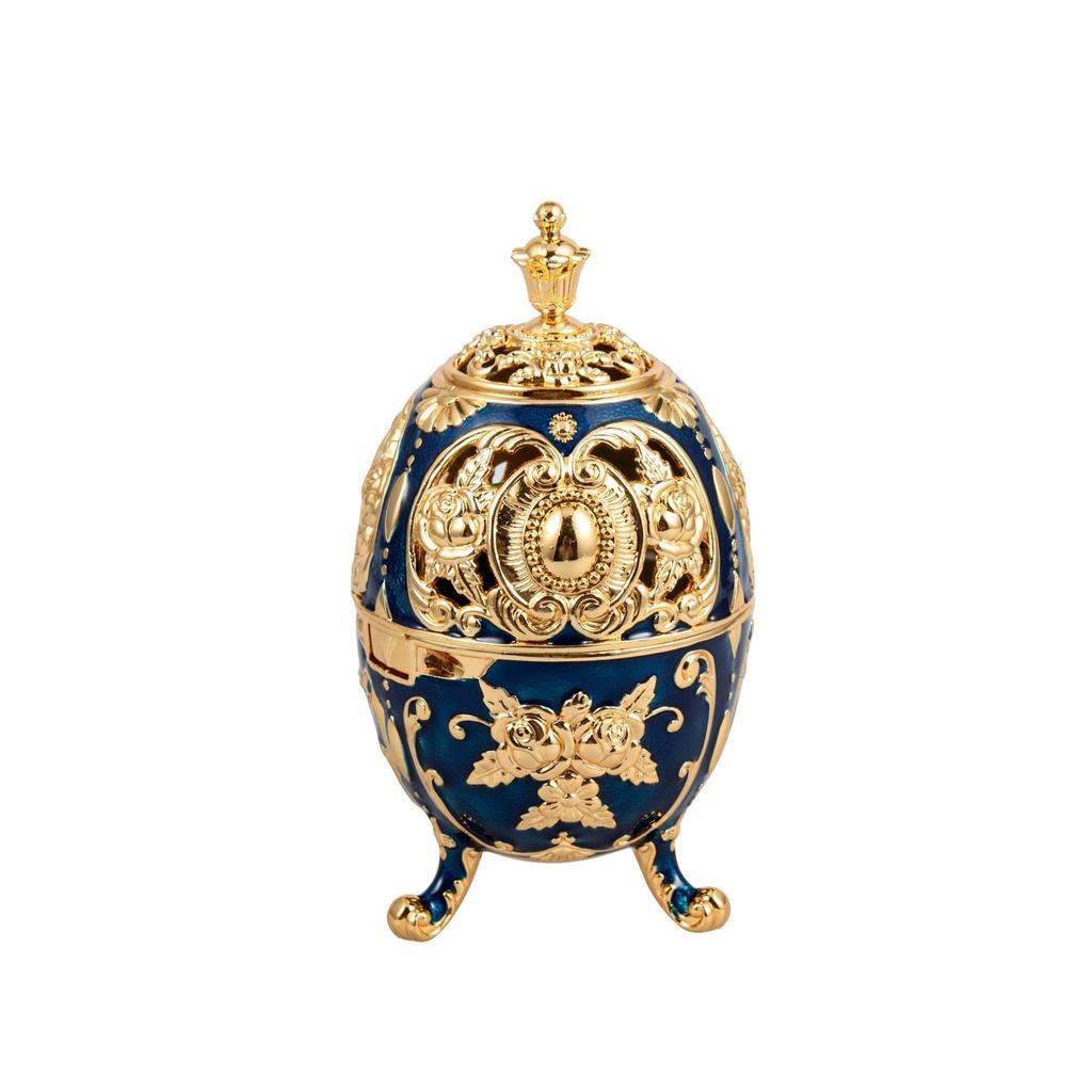 Feyarl Incense Holder Incense Burner Incense Stand Incense Holder Alloy Interior Figurine Dark Blue