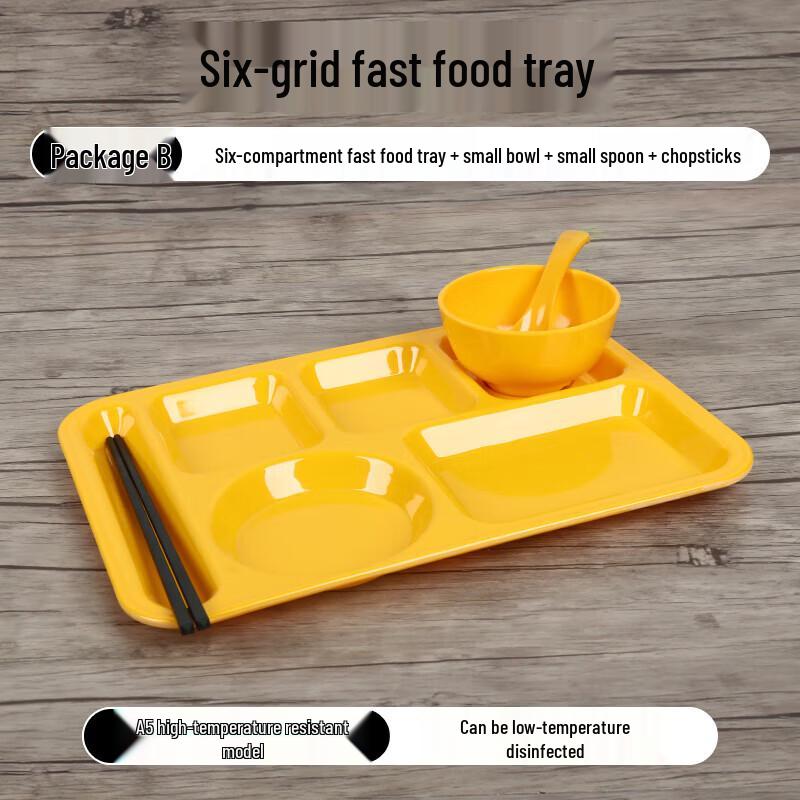 Melamine Multi-Compartment Cafeteria Tray