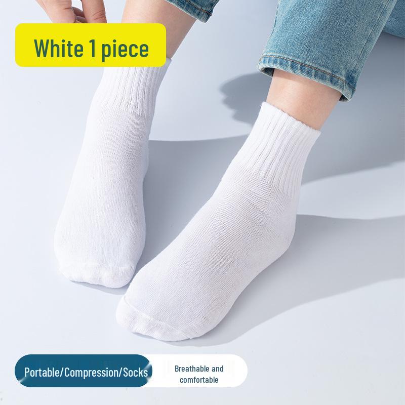 Unisex Wegwerp Kuit- en Enkelsokken - Katoen, Zweetabsorberend, Perfect voor Dagelijks Gebruik en Reizen in Lente, Herfst, Winter
