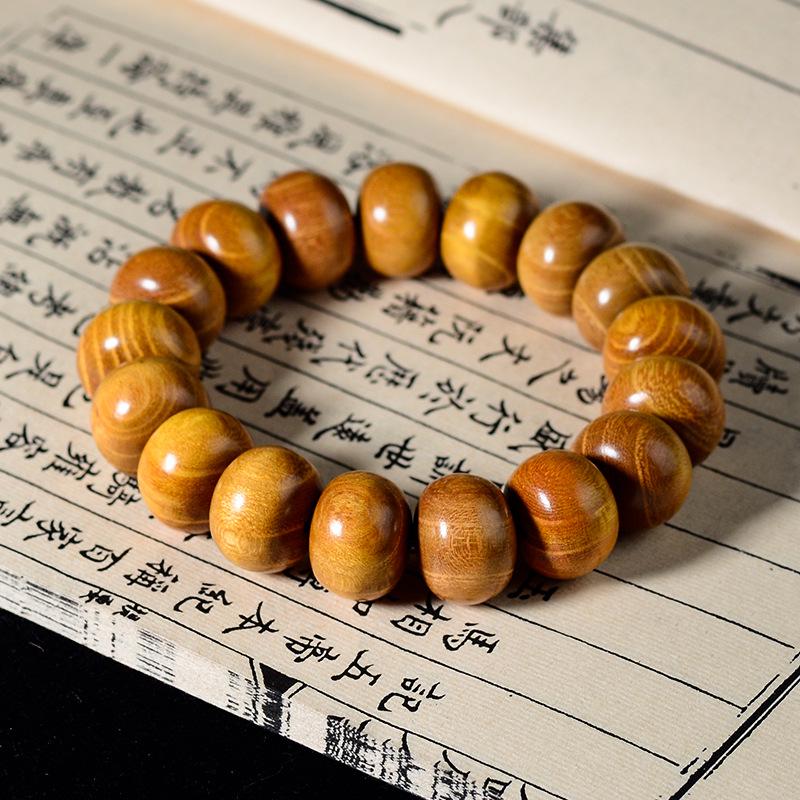Bracelet Abaque Bois de Santal Rouge, Vert et Violet avec Perles de Jujube et Espaceurs Articulés en Bambou - Design Unisexe
