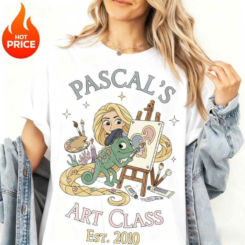 ZX Disney Princess Rapunzel Print Rapunzel ParentChild Set 2026 Summer Tshirt Family Parentchild Set S