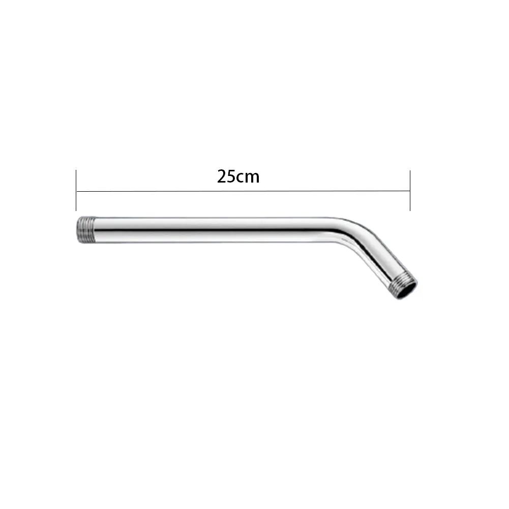 Stainless Steel Shower Head Extension Arm Wall Mounted Tube Rainfall Shower Head Arm for Bathroom Home Accessories