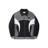 Li Ning Reignite Series Color Block Zipper Collar Long Sleeve Cotton Jacket Men Jacket Black Gray AJMU045-1