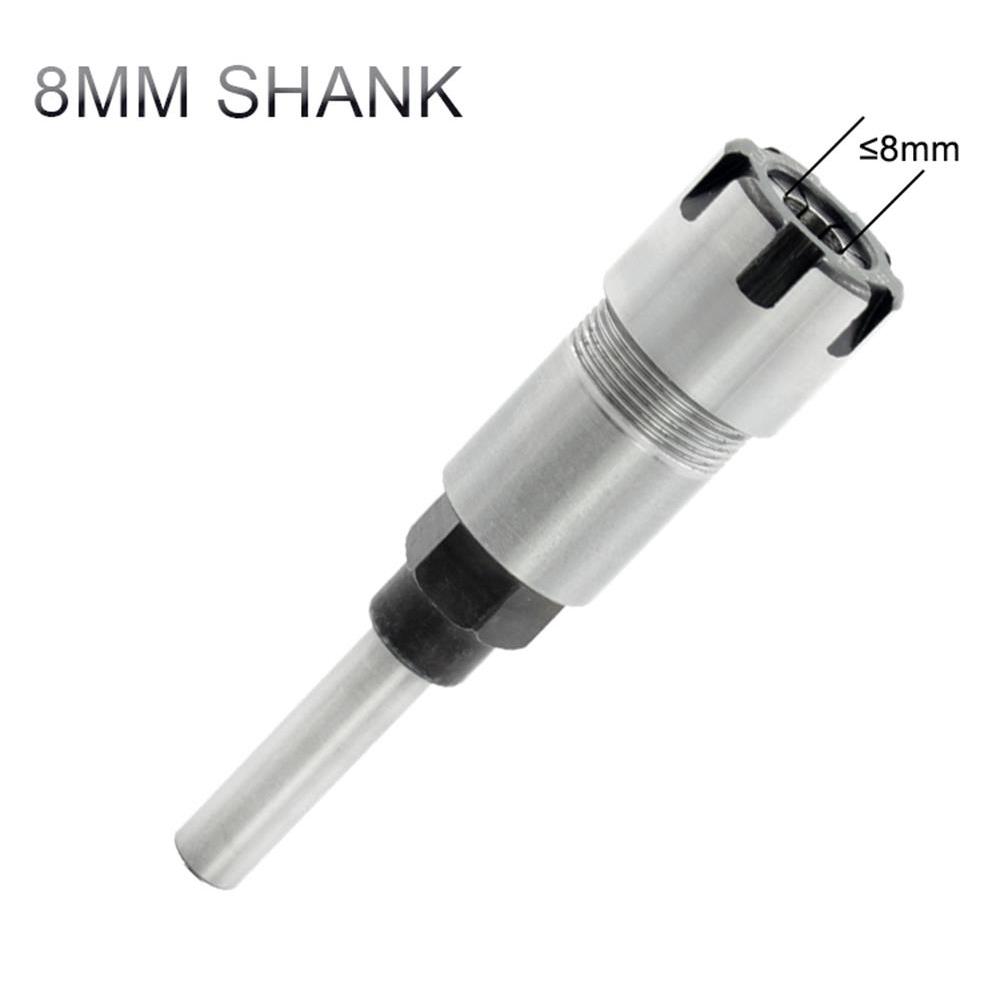

1/2 Rout Extension Rod, Collectible Spring Steel Chuck Kit for Woodworking Grinding, 8mm 16-8 Adapt with Full Cut