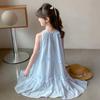 Girls' Spaghetti Strap Mesh Dress