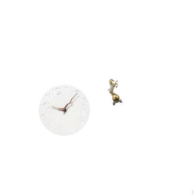 Silent Decorative Wall Clock And Modern Horse Statue Art Craft Ornament for Home Kitchen Office