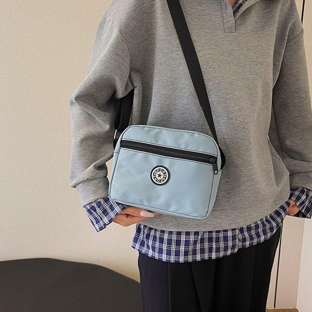 Multi-functional Zipper Crossbody Bag Niche Design Small Phone Bag Vintage Shoulder Bag  Girls