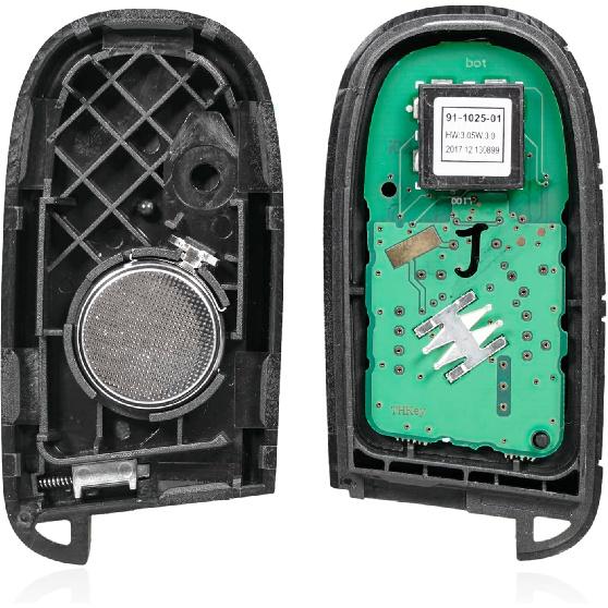 Replacement Keyless Entry Remote Car Key Fob M3N40821302 433MHz 46 Chip 4 Buttons with Start Key for 2014-2020 Jeep Grand Cherokee