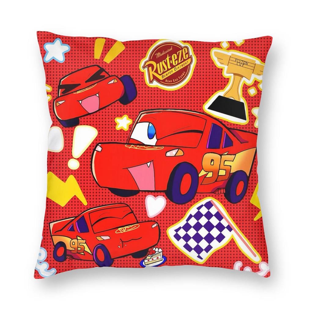 Lighting McQueen Cars Pillowcase Double-sided Printing Polyester Cushion Cover Decorative  Pillow Case Cover Home Drop Shipping