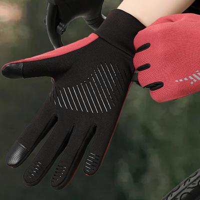 Guantes de Ciclismo de Invierno Impermeables con Pantalla Táctil y Palmas Antideslizantes Cálidos Cortavientos Guantes Deportivos para Mujer Hombre Esquí Senderismo