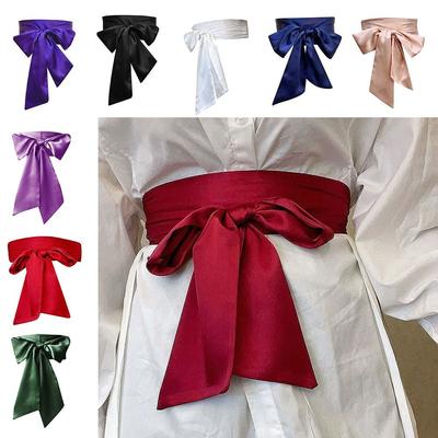 Mode Satin Seide Schleife Korsett Taillengürtel Breites Dekorative Schnürung Taillenband Riemen DIY Taillenbänder Für Damen Dame Mädchen Braut