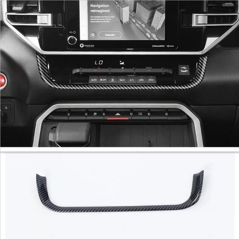 For Toyota Tundra -2024Carbon Fiber ABS Center Console Panel Button Trim
