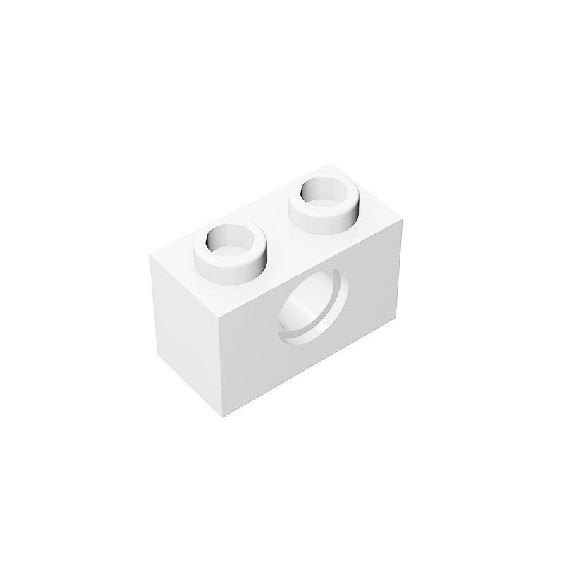 

30PCS Moc building block parts bricks compatible with 3700 1x2 perforated Diy particles educational creative children s toys