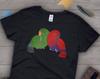 Eclectus Parrot Shirt, , Parrot Lover Gift, Cute Bird T-shirt, Eclectus Tshirt, Pet Graphic Tee, Tops, Clothing, Pink, Blue, Navy