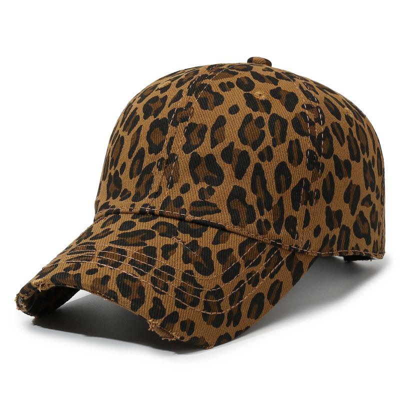 Leopard Print Baseball Cap Unisex Sun Protection Outdoor Cap Spring Autumn Cap