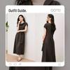 EICHITOO Women's Summer Drape Neck Raglan Sleeve Long Dress