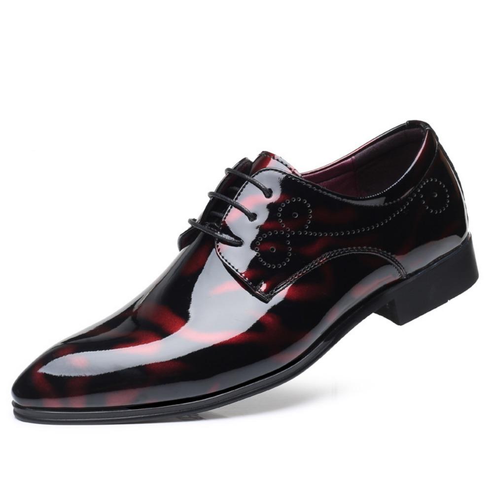 British Style Men Leather Shoes Autumn Fashion Business Casual Big Size Formal Shoes