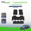 Durable Black Nylon Floor Mats for 2010-2014 Imported Toyota Prado - Dirt-Resistant