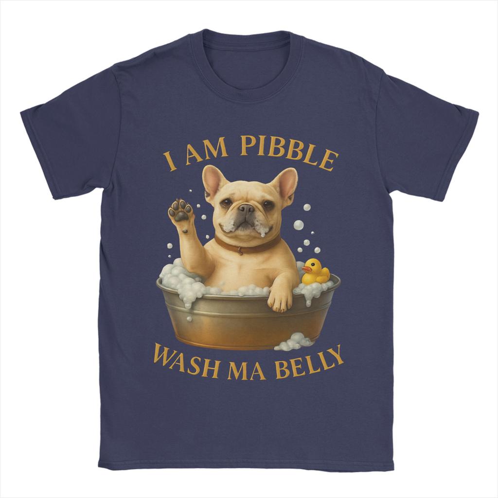 Lustiges Pibble Meme Wasch meinen Bauch T-Shirt für Männer Frauen Grafikdruck T-Shirts Baumwollkleidung