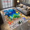 Ocean Life Mural Scene carpet Soft And Comfortable Sofa carpet Outdoor Plush carpet Office Rest carpet Nap carpet